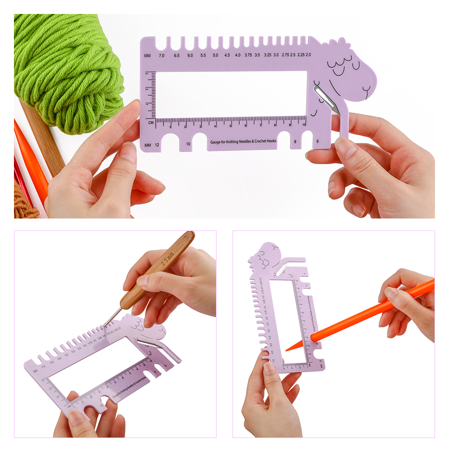1pcs Sheep Head Shaped Gauge R - Sewing Gauge Ruler 评论和价格