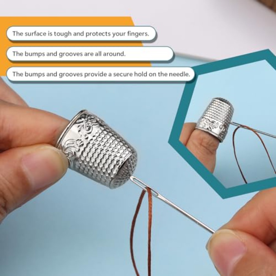 ZMAAGG Thimbles for Hand Sewin - Sewing Thimble Metal 评论和价格