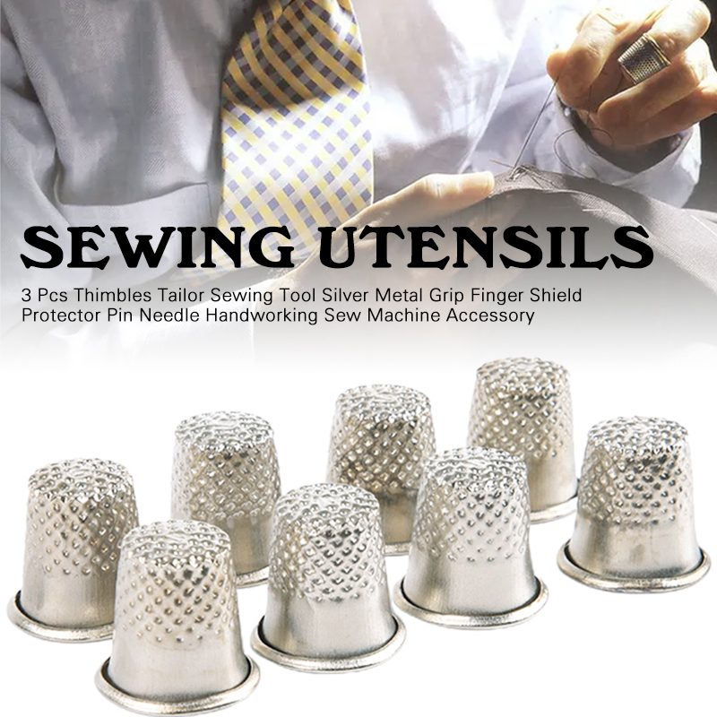 3Pcs Thimble Metal Sewing Thim - Sewing Thimble Metal 评论和价格