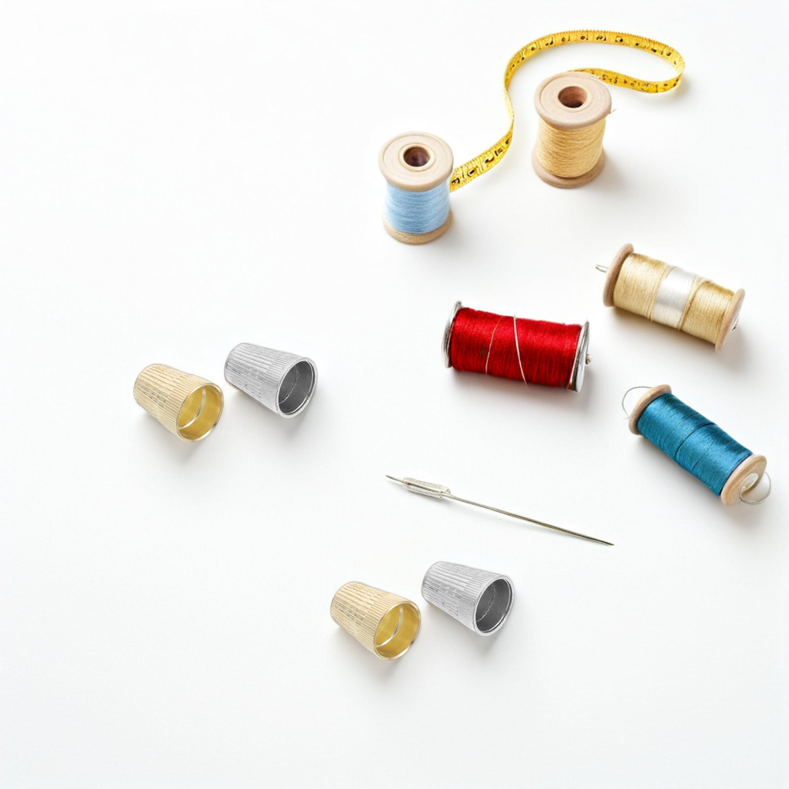 6Pcs Vintage Metal Sewing Thim - Sewing Thimble Metal 评论和价格