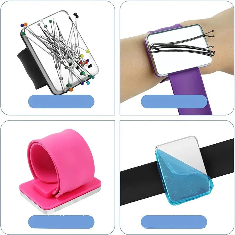 Silicone Magnetic Wrist Pincus - Sewing Pin Cushion 评论和价格