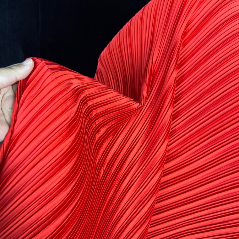 Stretch Imitation Silk Pleated - Sewing Fabric 评论和价格