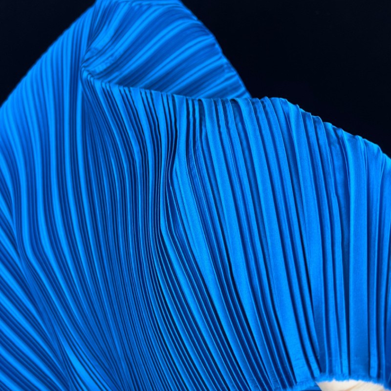 Stretch Imitation Silk Pleated - Sewing Fabric 评论和价格