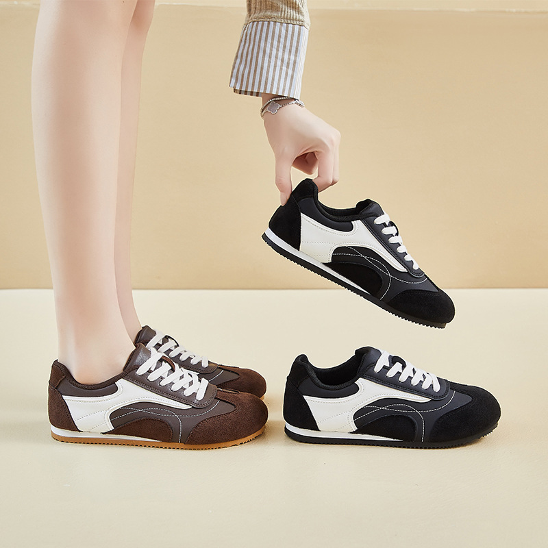 Women's leather sports shoes,  - Sewing Cotton 评论和价格