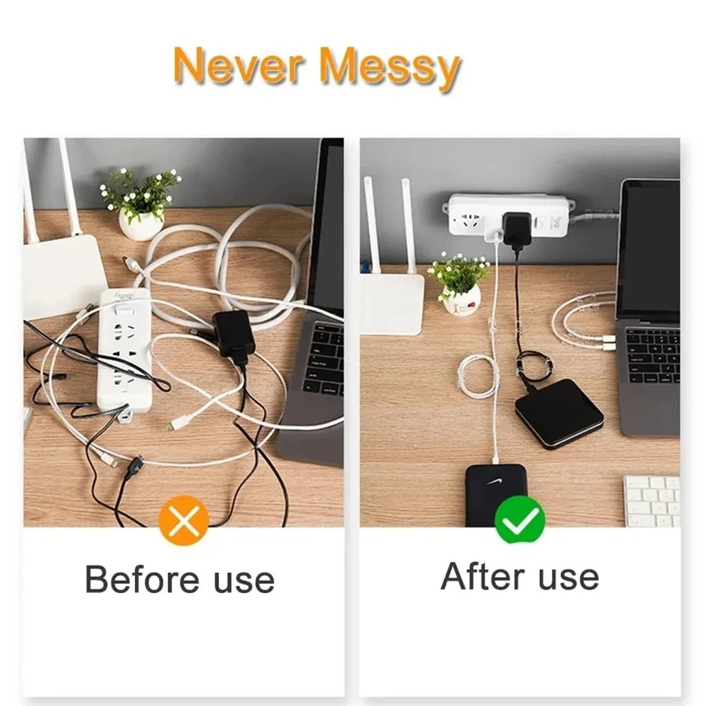 20/40PCS Cable Organizer Clips - Bobbin Organizer Box 评论和价格