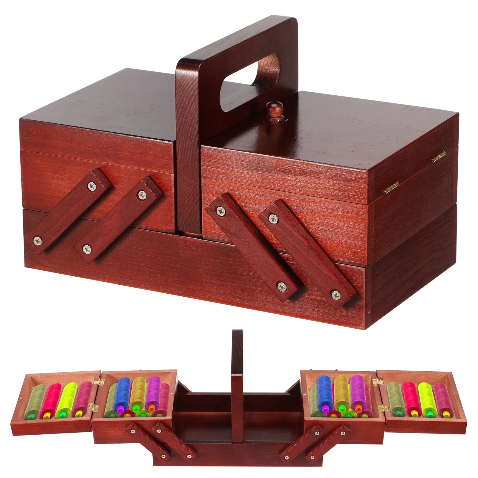 Expandable Sewing Thread Box W - Bobbin Organizer Box 评论和价格