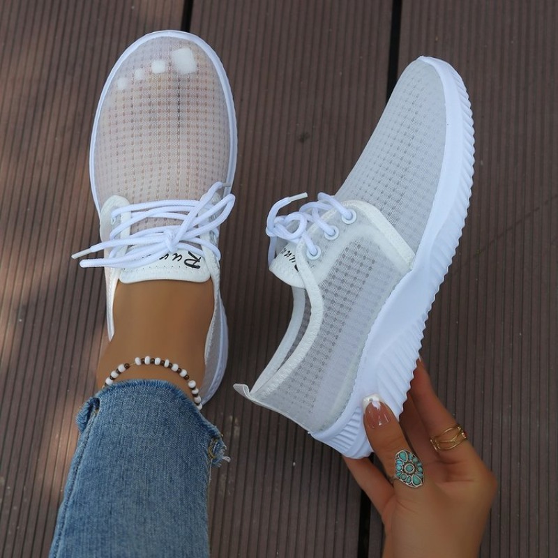 Women's Sneakers Round Toe Lac - Sewing Cotton 评论和价格