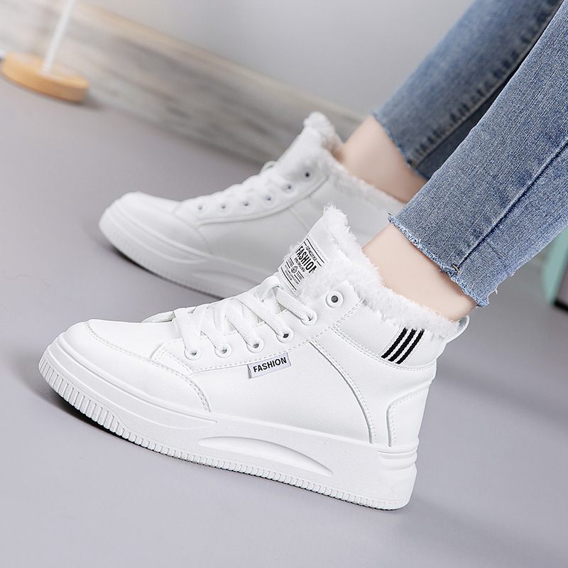 White Shoes Women's 2025 Winte - Sewing Cotton 评论和价格