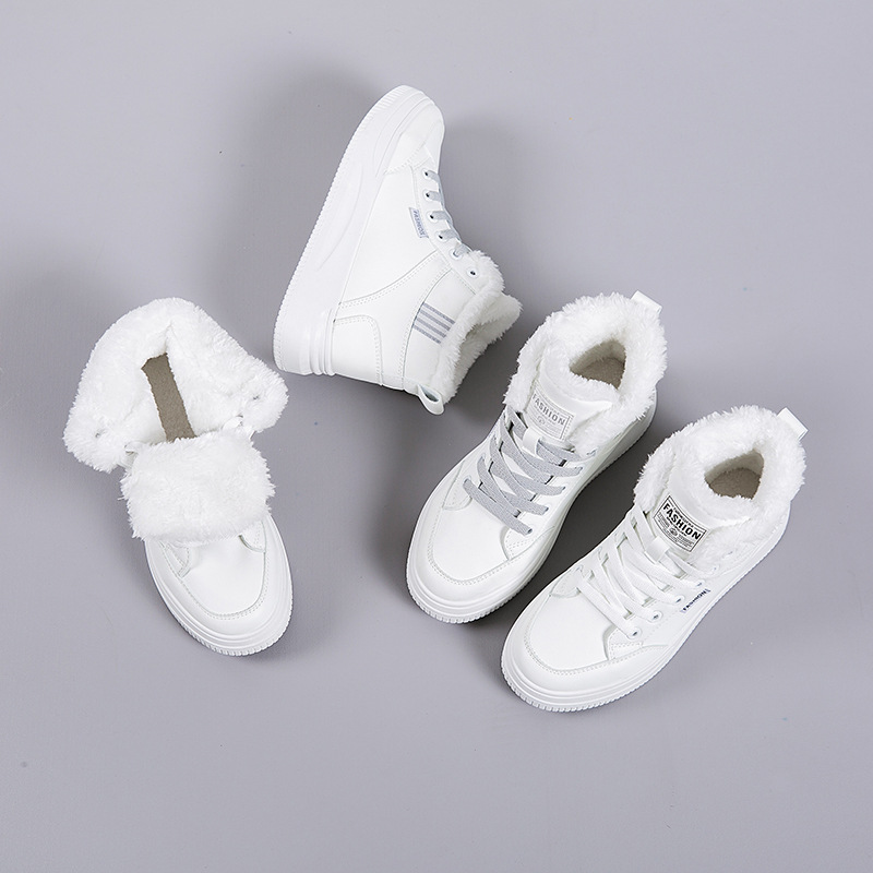White Shoes Women's 2025 Winte - Sewing Cotton 评论和价格