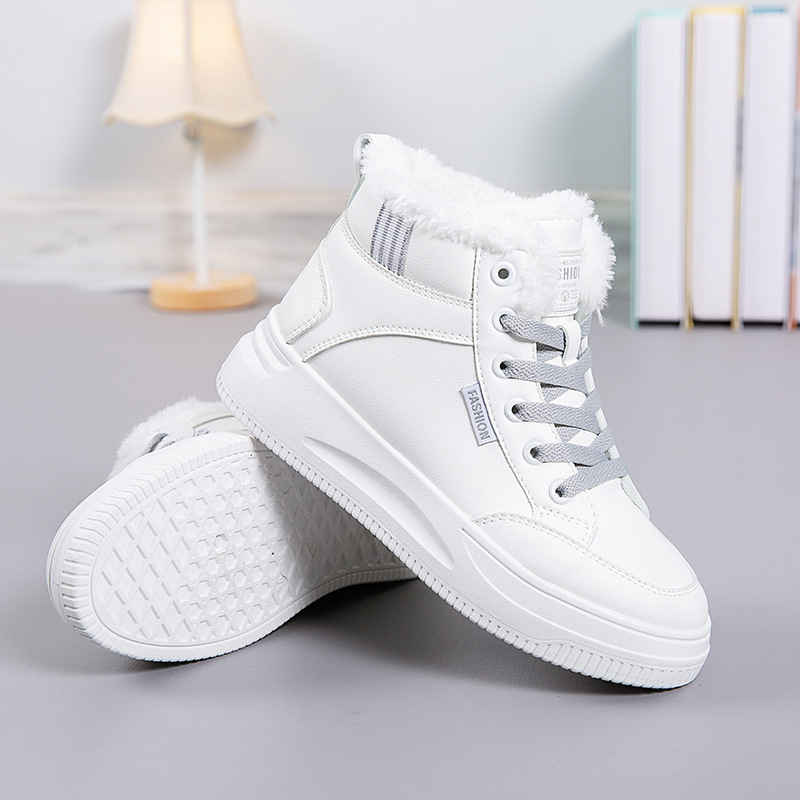 White Shoes Women's 2025 Winte - Sewing Cotton 评论和价格