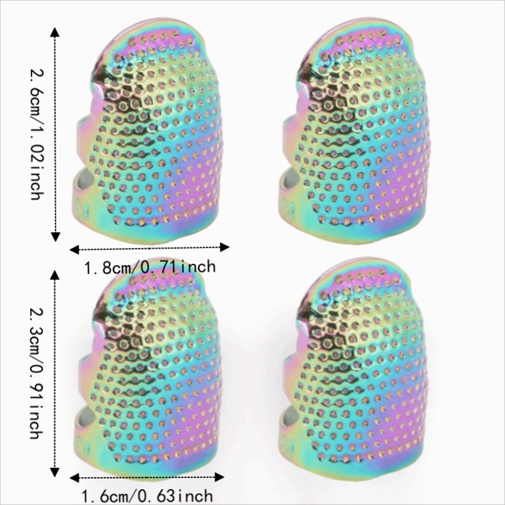 4Pcs Durable Brass Finger Prot - Sewing Thimble Metal 评论和价格