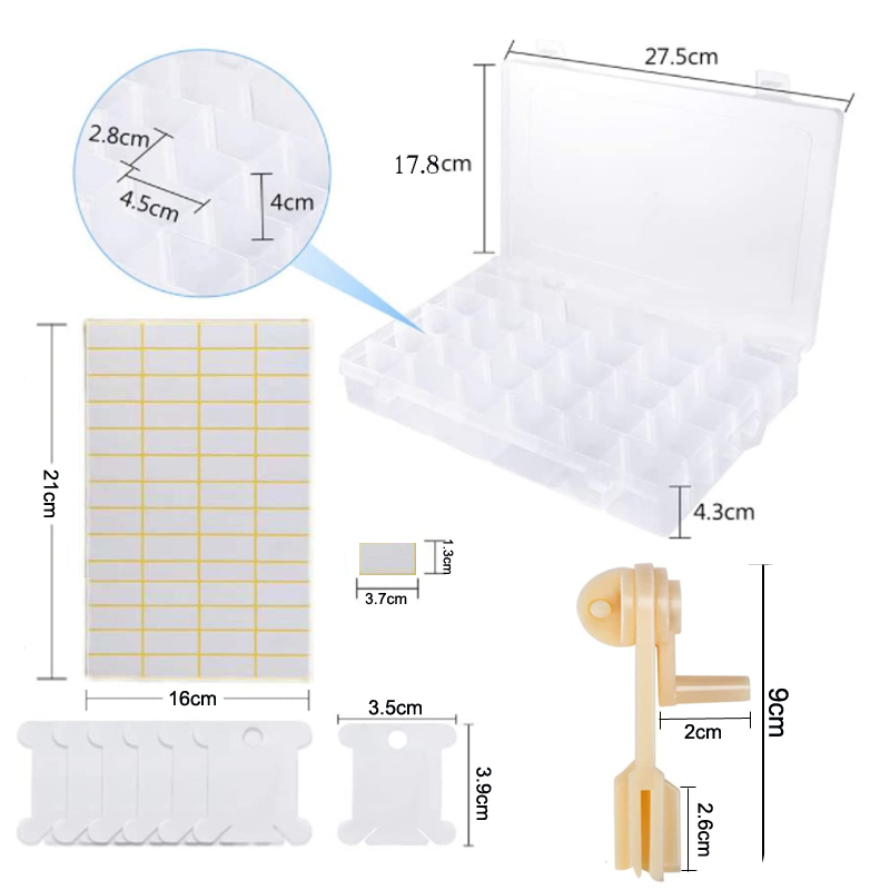 1/50/100/500pc Plastic Cross S - Bobbin Organizer Box 评论和价格