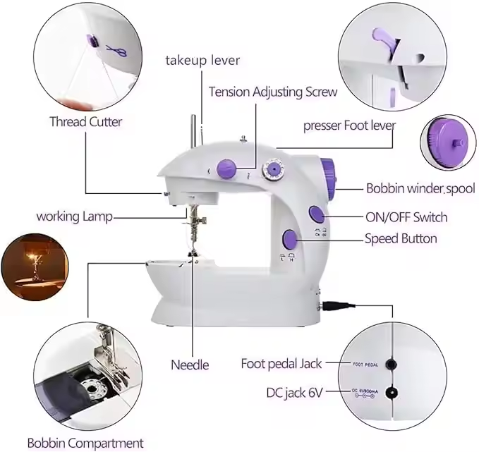 Mini Electric Domestic Home Us - Textile Sewing Machine Price 评论和价格