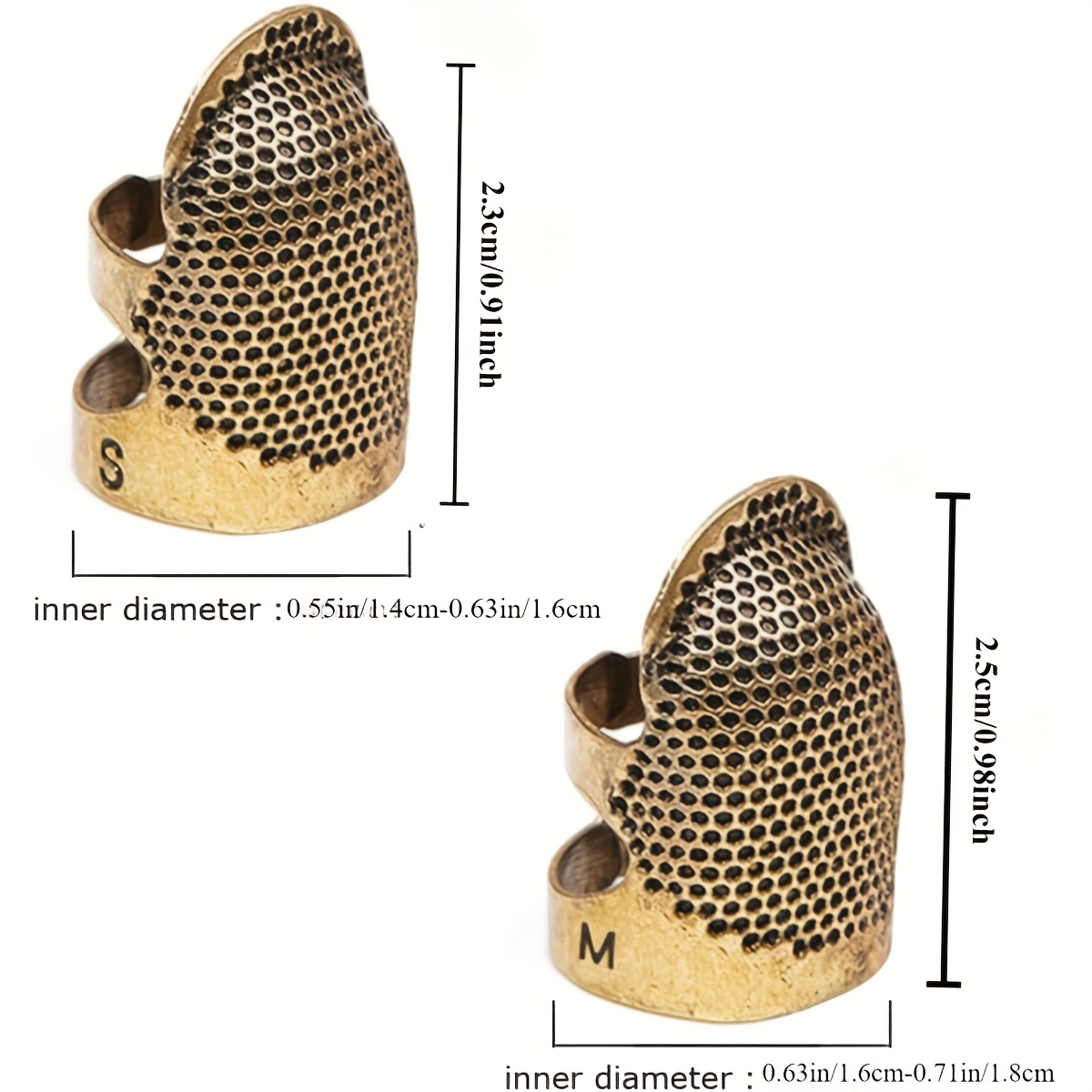 4pcs Sewing Thimble Finger Pro - Sewing Thimble Metal 评论和价格